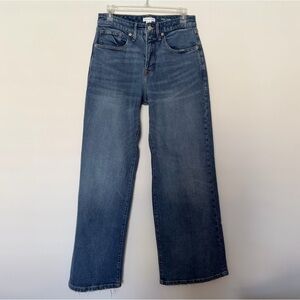 Good American good ease relaxed wide leg jeans